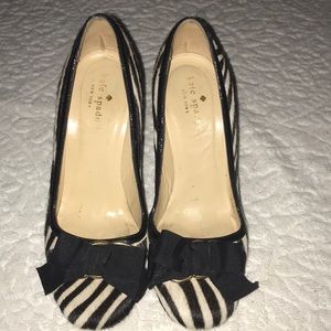Kate Spade Heels - medium wear - 8 - Zebra